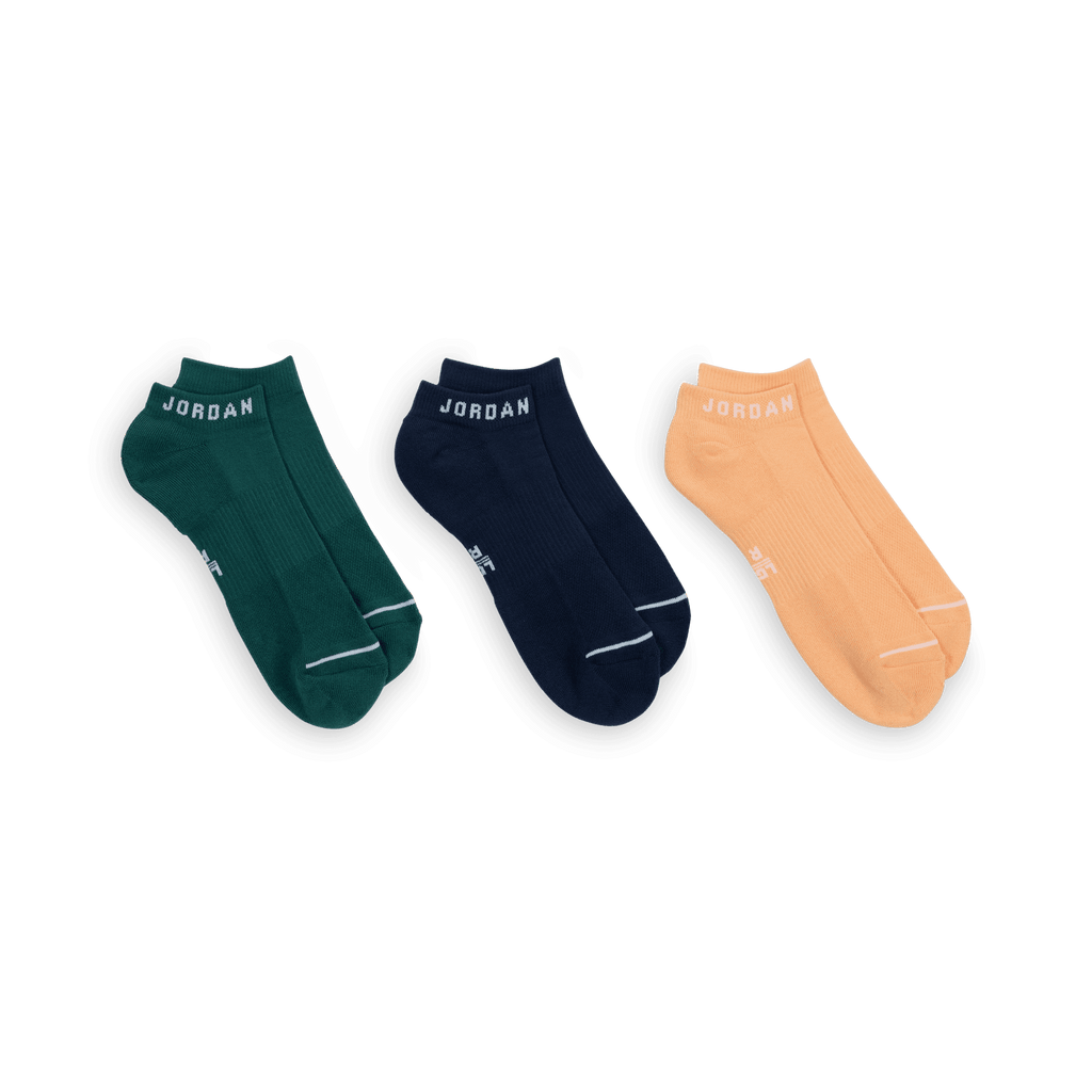 Jordan Everyday No-Show Socks "Multi-color" (3 Pairs) (Unisex)