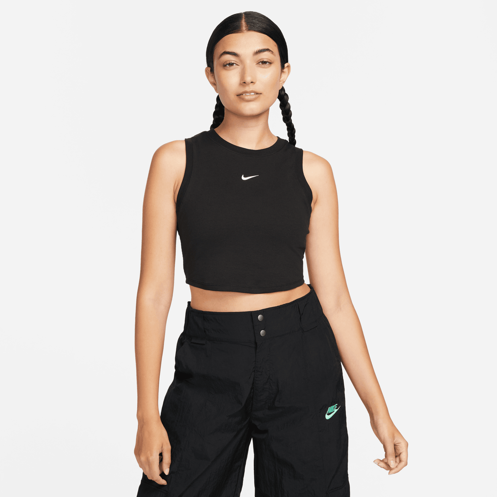 Women's Nike Sportswear Chill Knit Tight Cropped Mini-Rib Tank Top