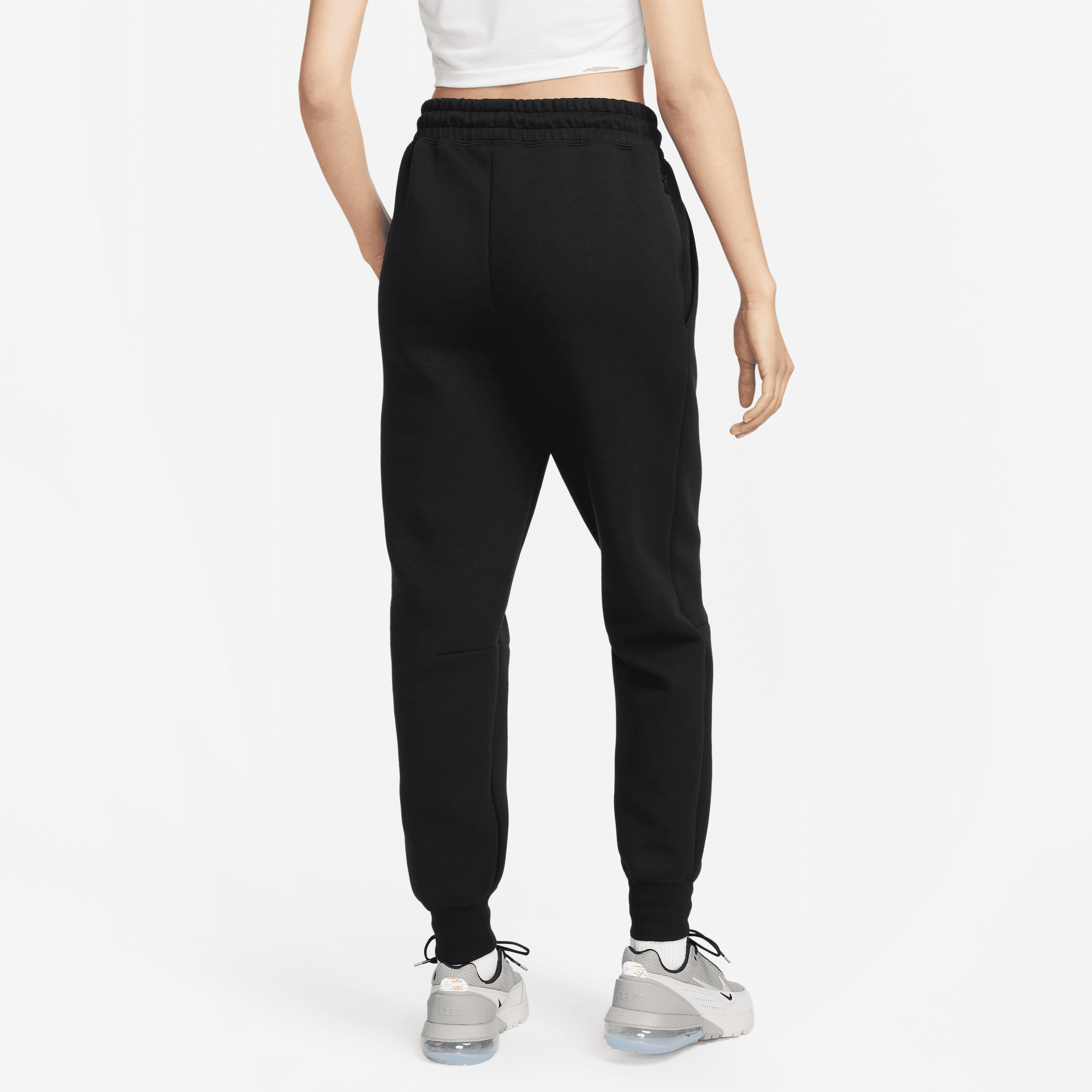 Women's Nike Sportswear Tech Fleece Mid-Rise Joggers "Black"