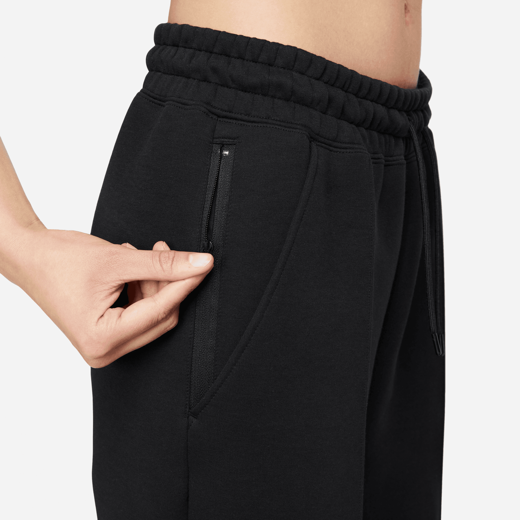 Women's Nike Sportswear Tech Fleece Mid-Rise Joggers "Black"