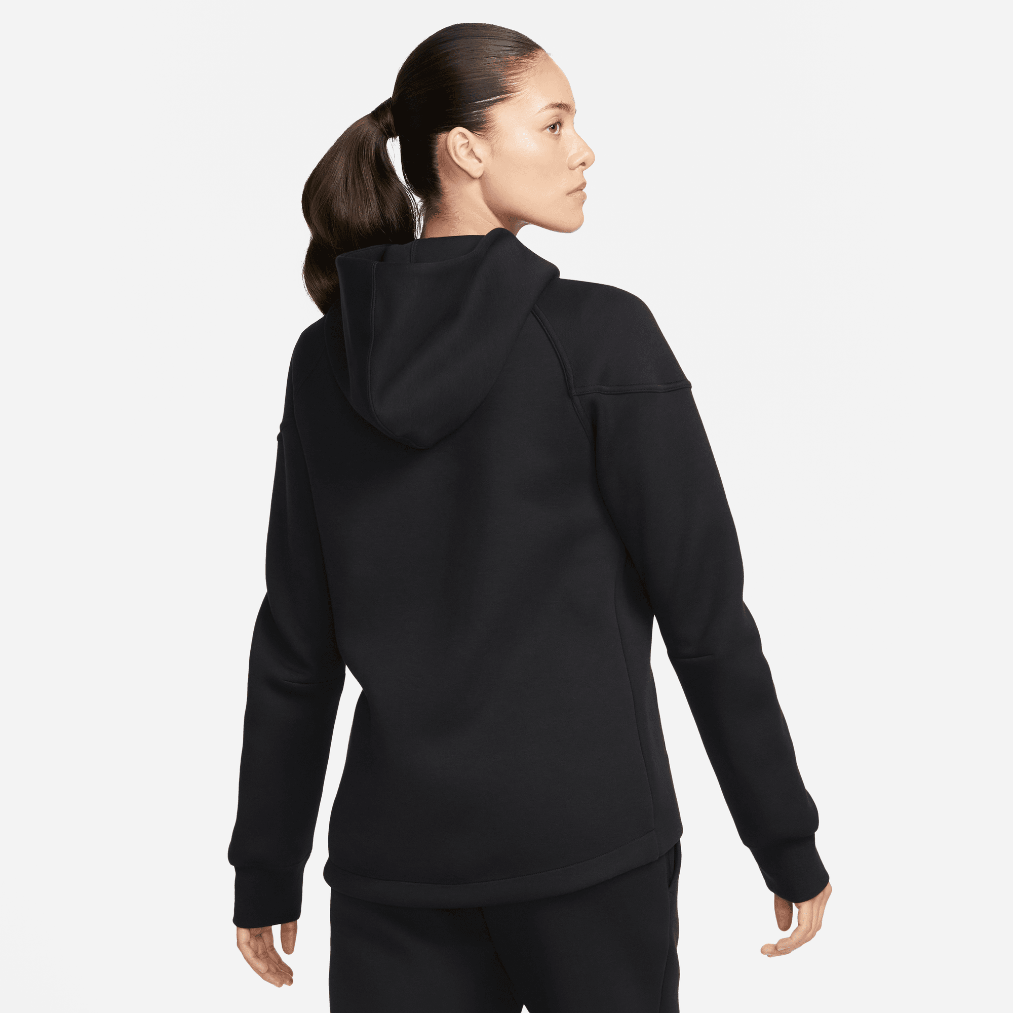 Women's Nike Sportswear Tech Fleece Windrunner Full-Zip Hoodie "Black"
