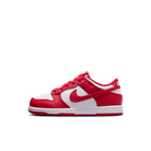 Little Kids' Nike Dunk Low "White University Red"
