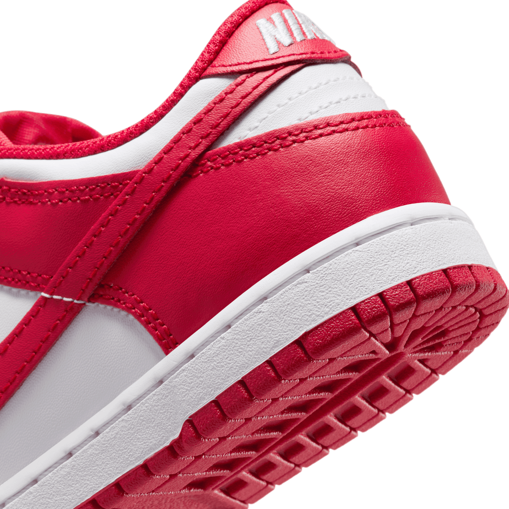 Little Kids' Nike Dunk Low "White University Red"