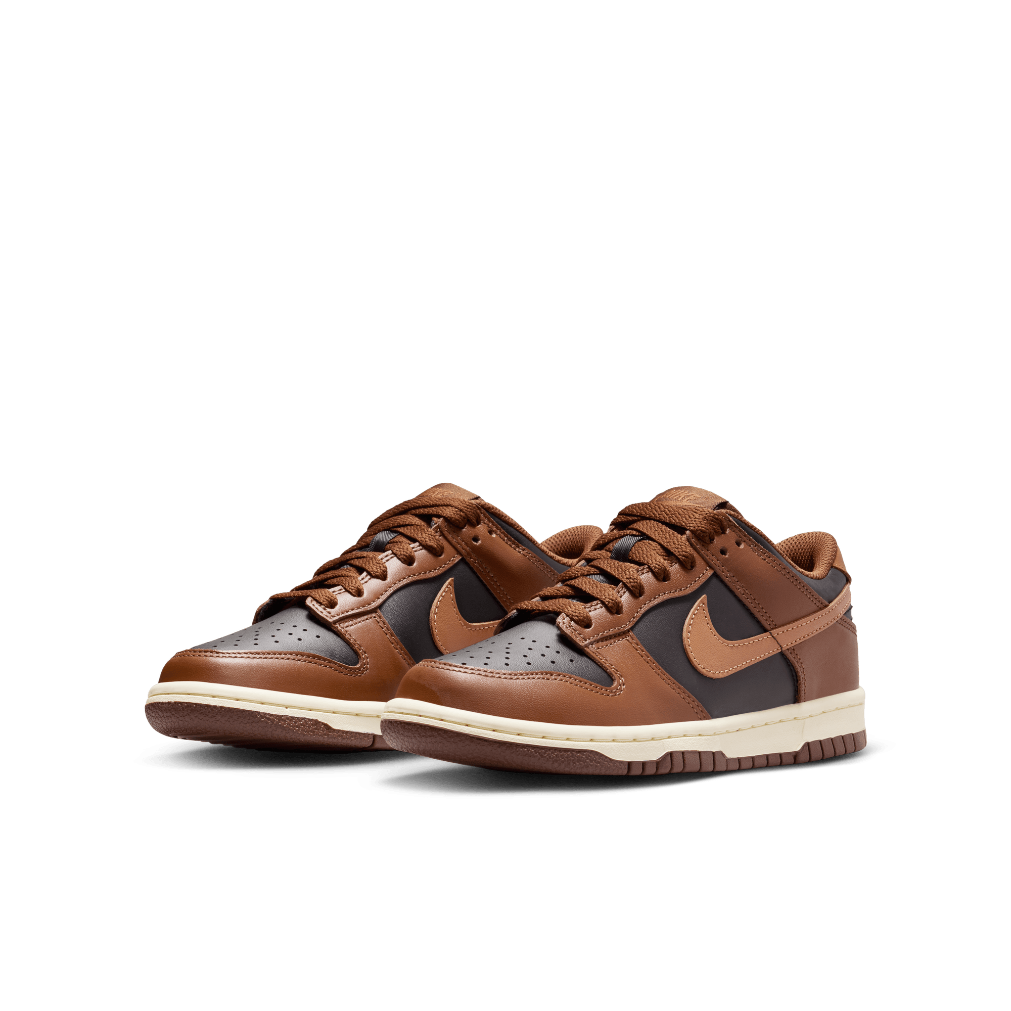 Big Kids' Nike Dunk Low "Brown Black"