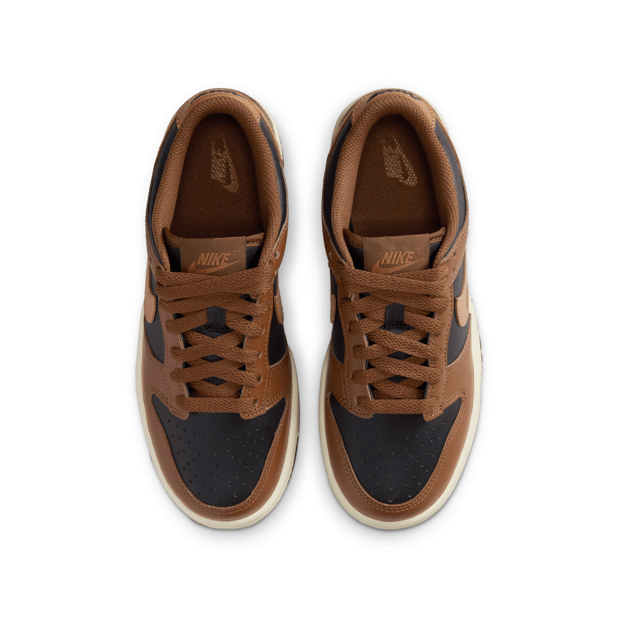 Big Kids' Nike Dunk Low "Brown Black"