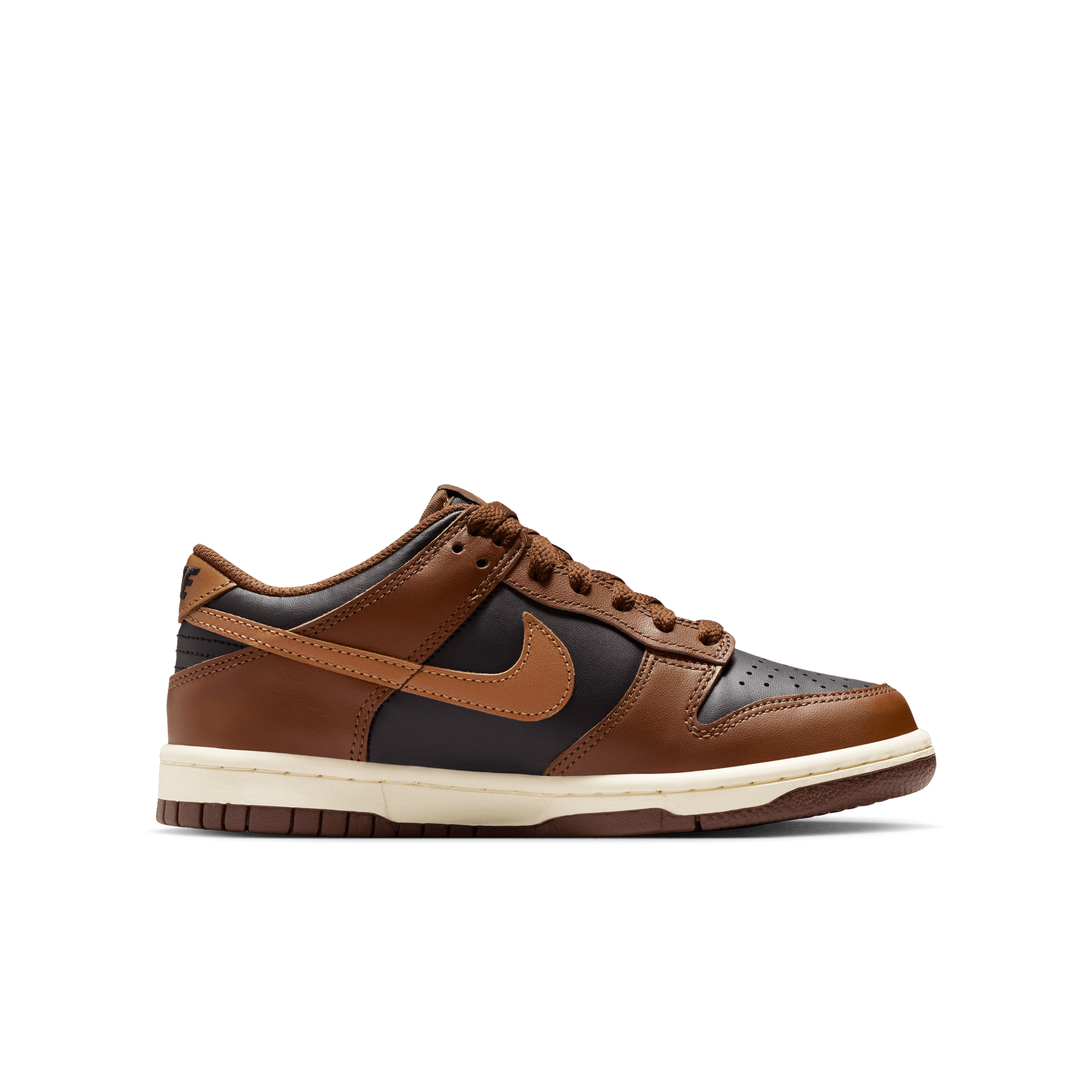 Big Kids' Nike Dunk Low "Brown Black"