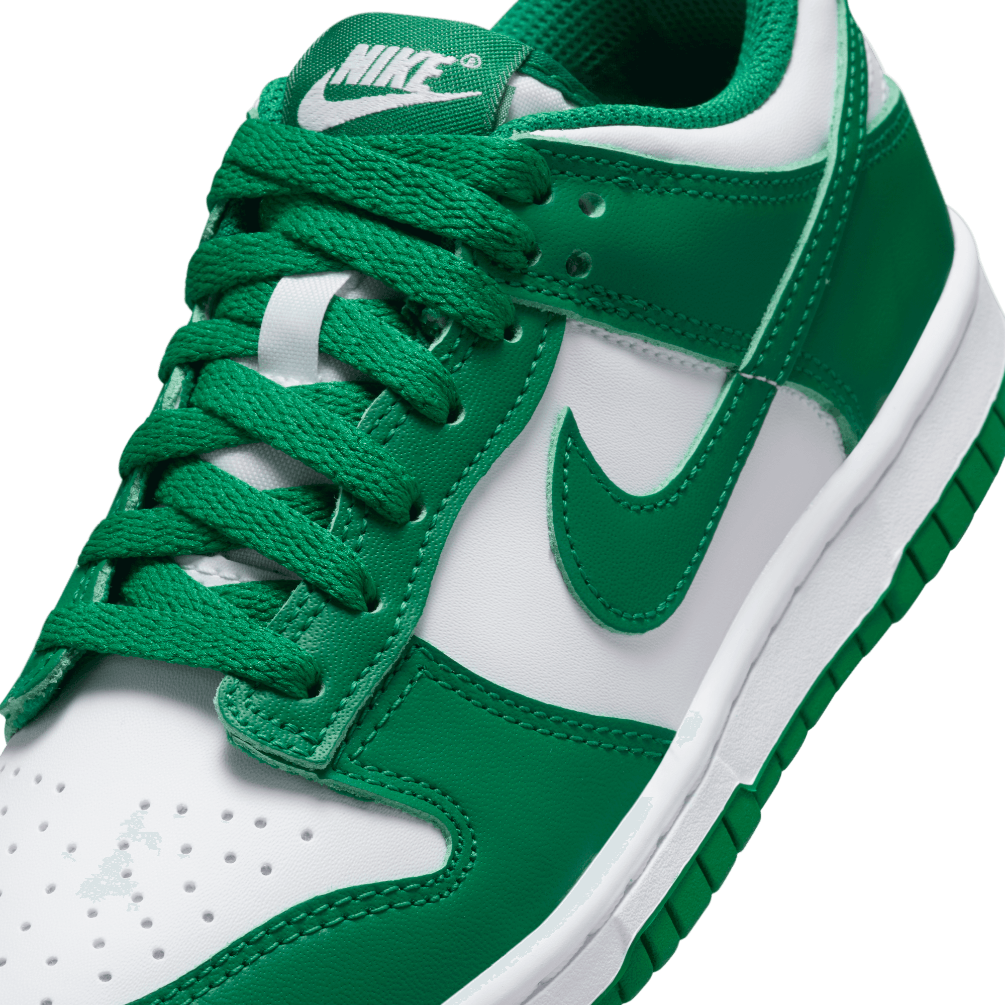 Big Kids' Nike Dunk Low "White Malachite"