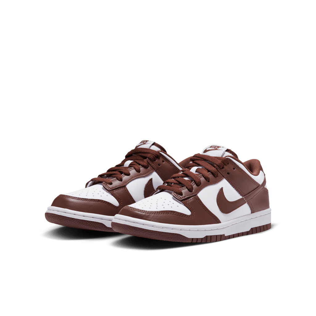 Big Kids' Nike Dunk Low "Redwood-Gym Red White"