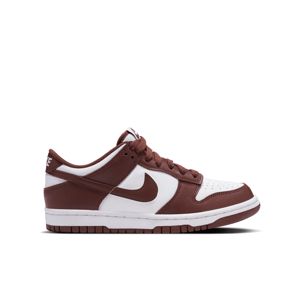 Big Kids' Nike Dunk Low "Redwood-Gym Red White"