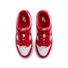 Big Kids' Nike Dunk Low "White University Red"
