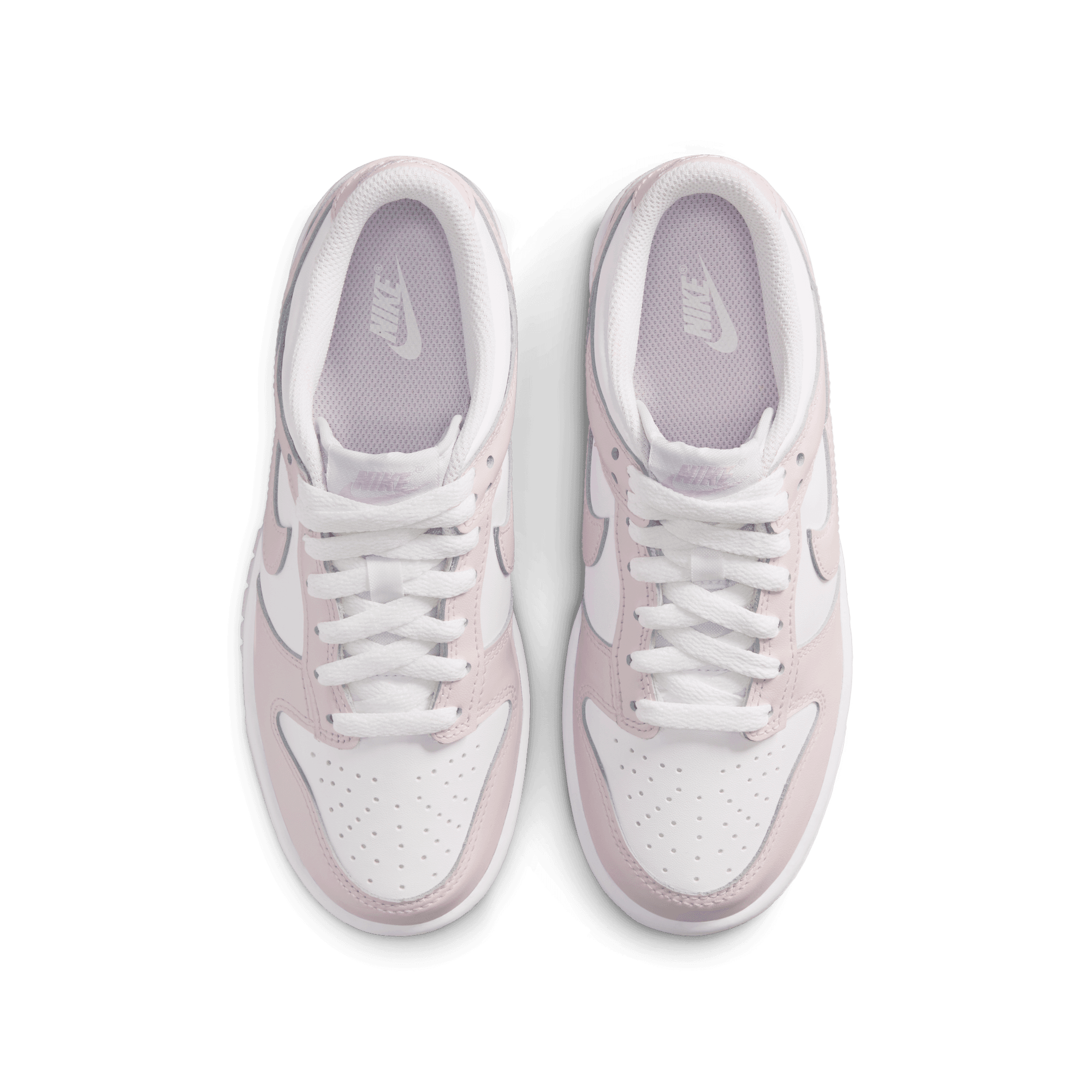 Big Kids' Nike Dunk Low "White Light Violet"