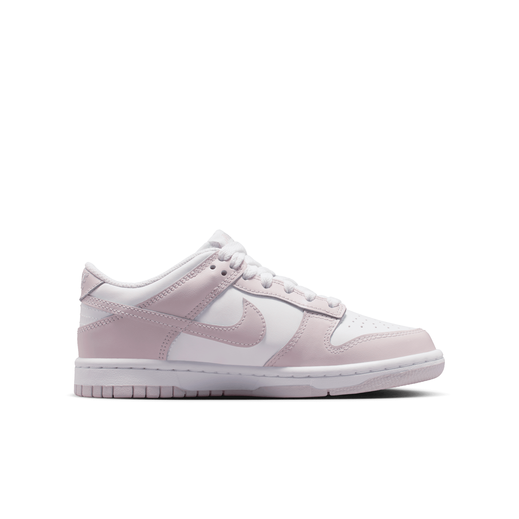 Big Kids' Nike Dunk Low "White Light Violet"