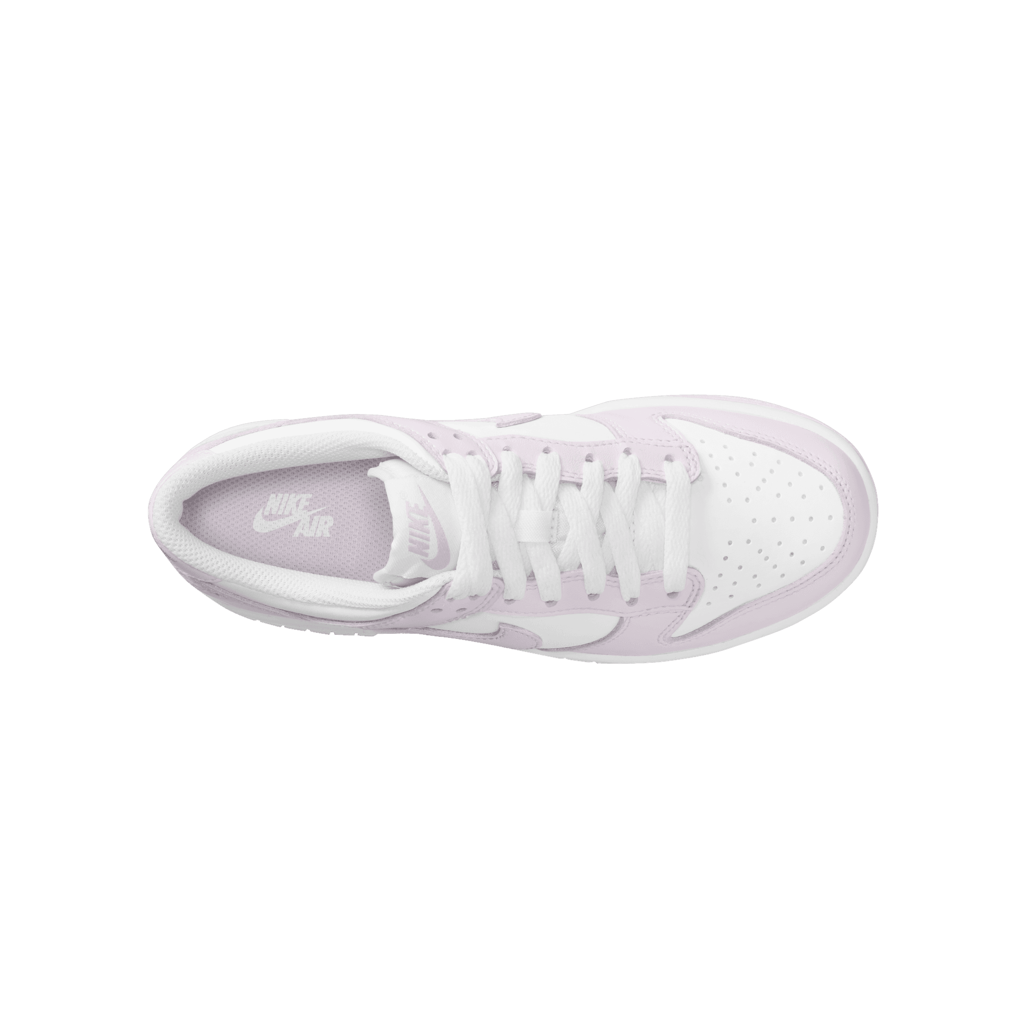 Big Kids' Nike Dunk Low "White Light Violet"