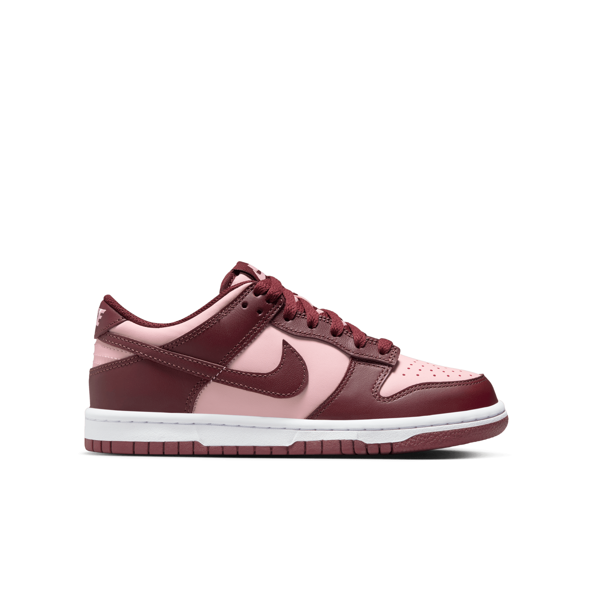 Big Kids' Nike Dunk Low "Team Red Echo Pink"