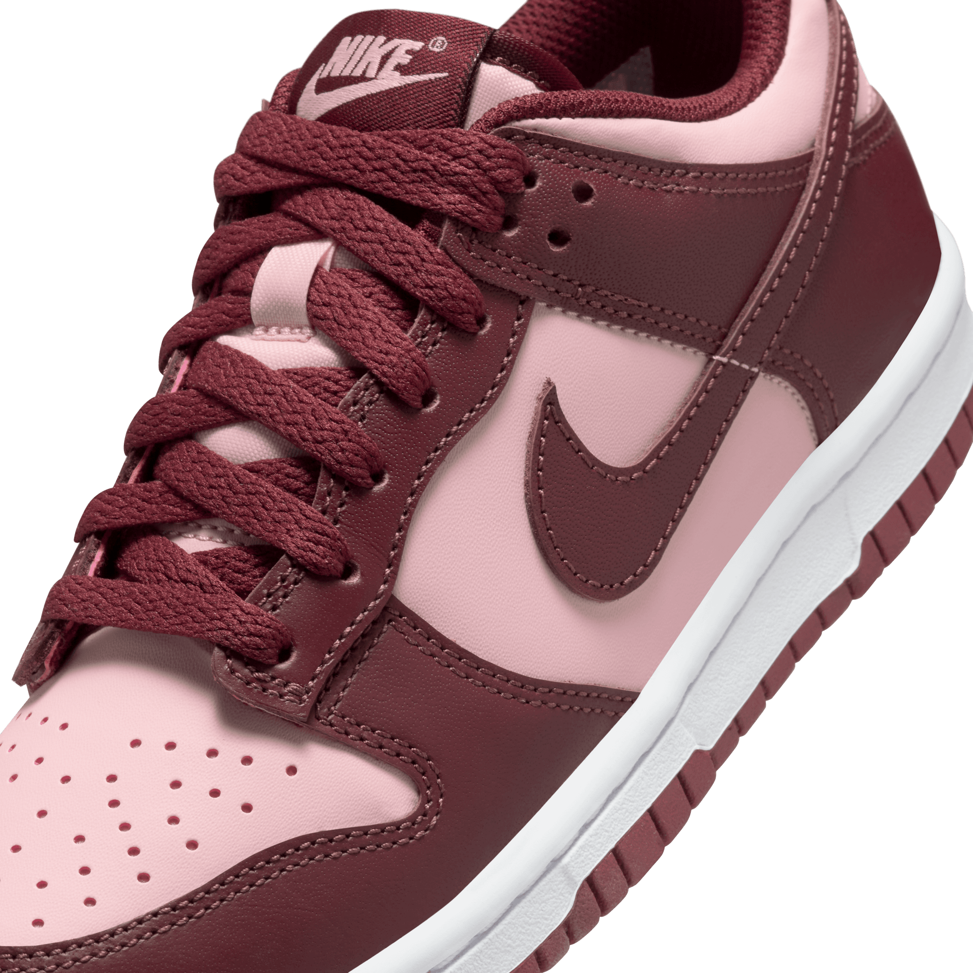 Big Kids' Nike Dunk Low "Team Red Echo Pink"