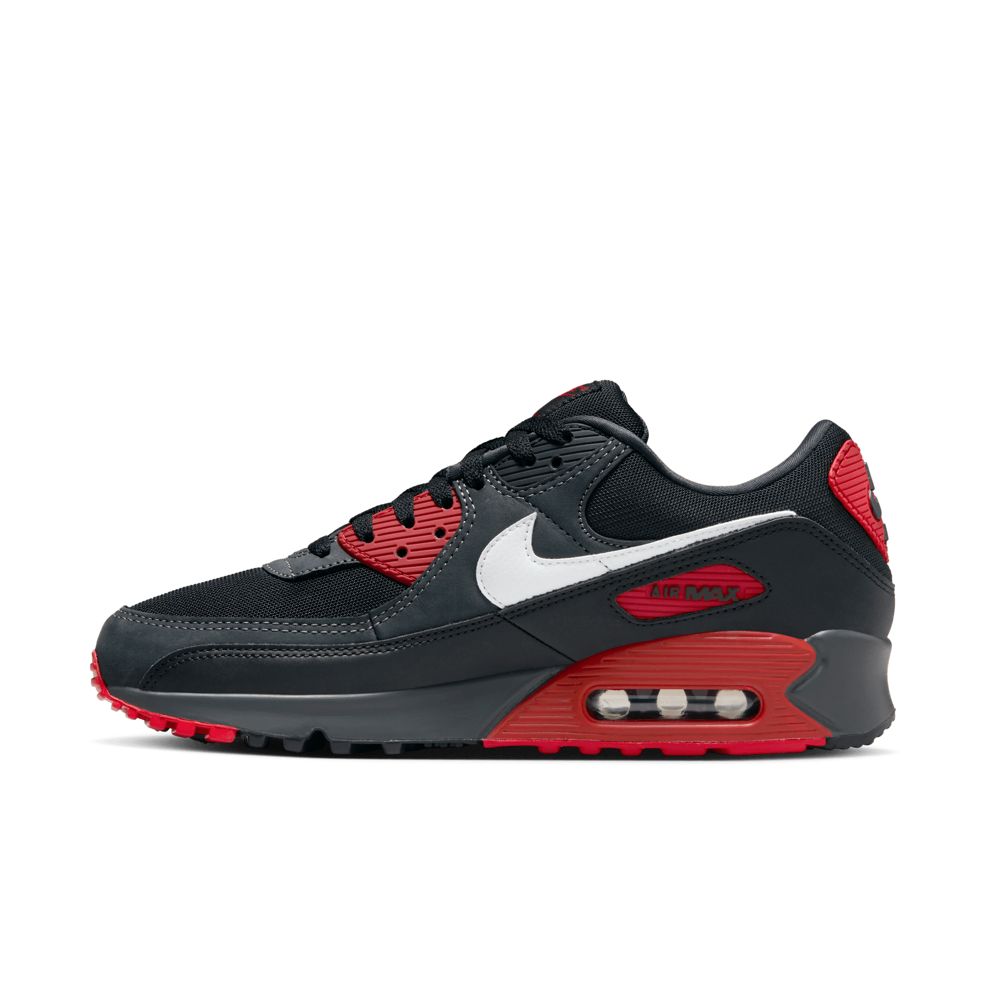 Men's Nike Air Max 90 Anthracite Mystic Red – The Closet Inc.