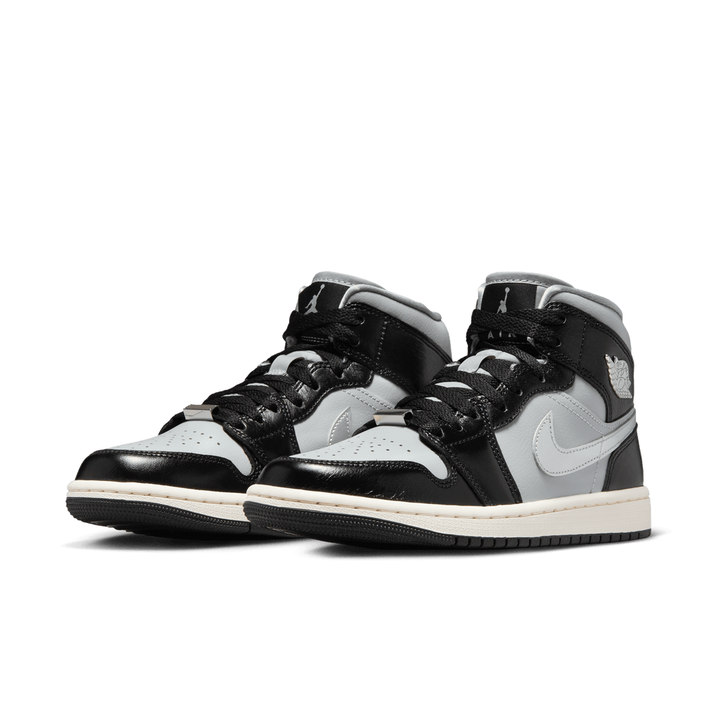 Women's Air Jordan 1 Mid SE "Black Chrome"