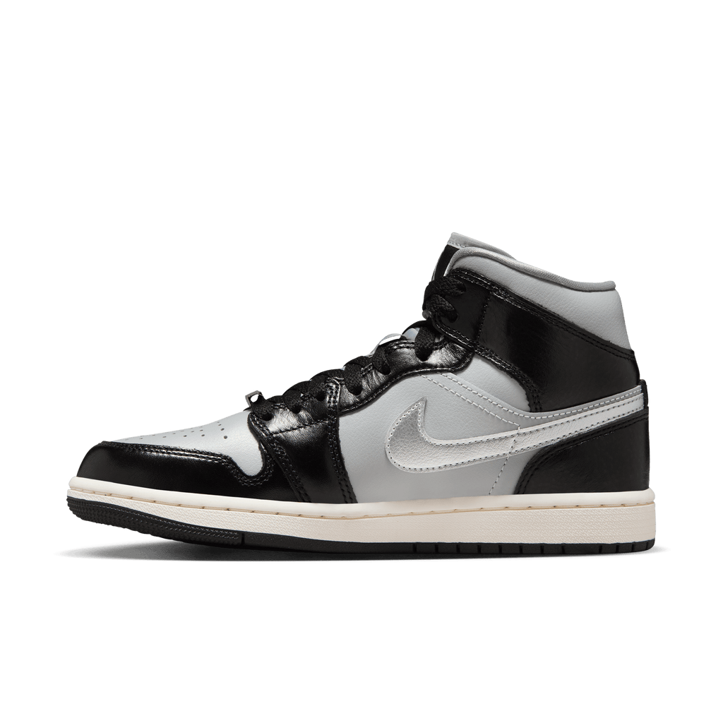 Women's Air Jordan 1 Mid SE "Black Chrome"