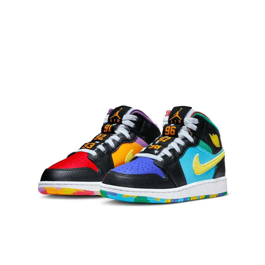 Big Kids' Air Jordan 1 Mid Sneaker School "MJ’s Six Championships"