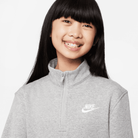 Big Kids' Nike Club Fleece 1/2-Zip Long-Sleeve Top