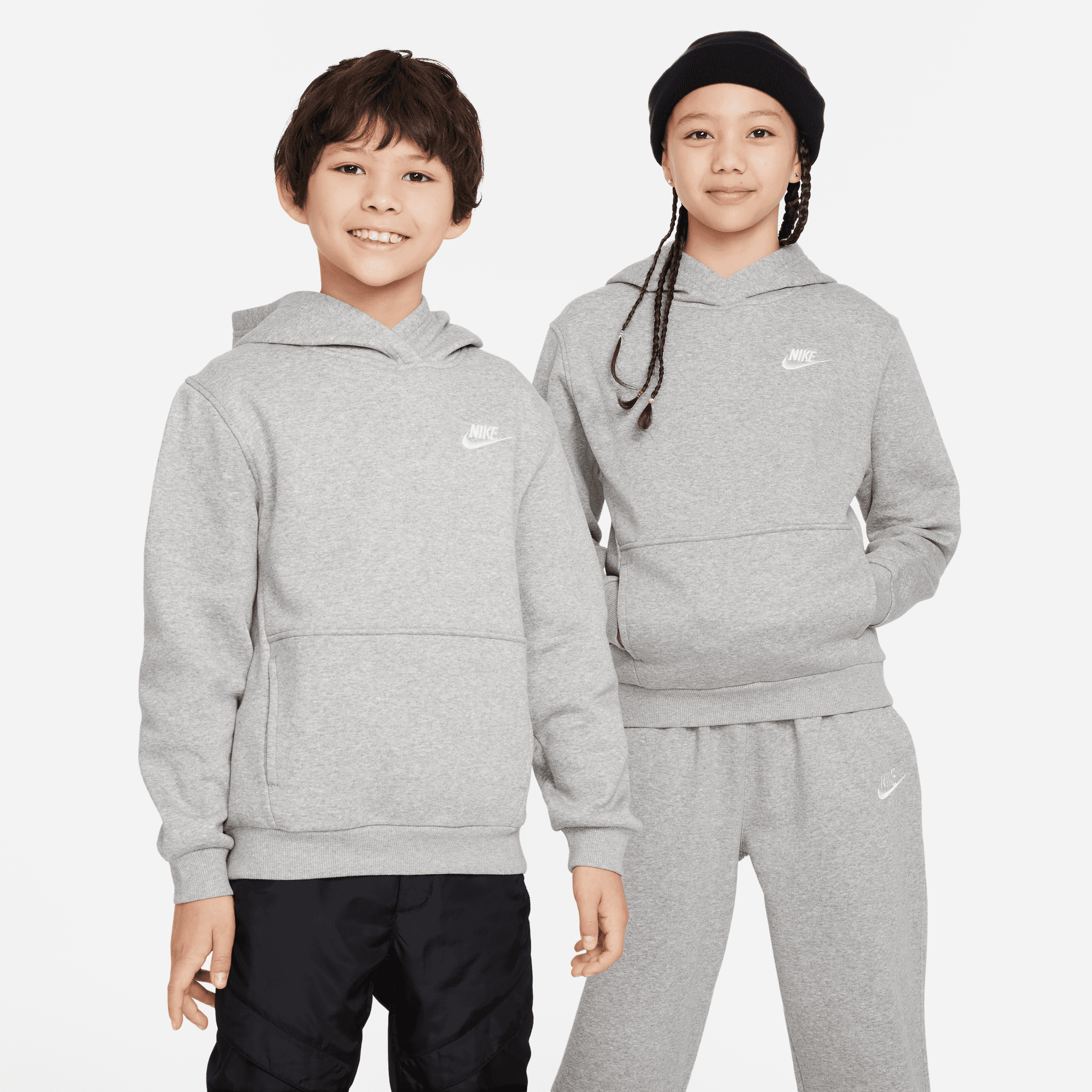 Big Kids' Nike Sportswear Club Fleece Pullover Hoodie (Unisex)