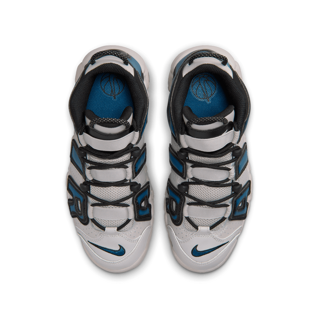 Big Kids' Nike Air More Uptempo "Industrial Blue-Iron Grey"