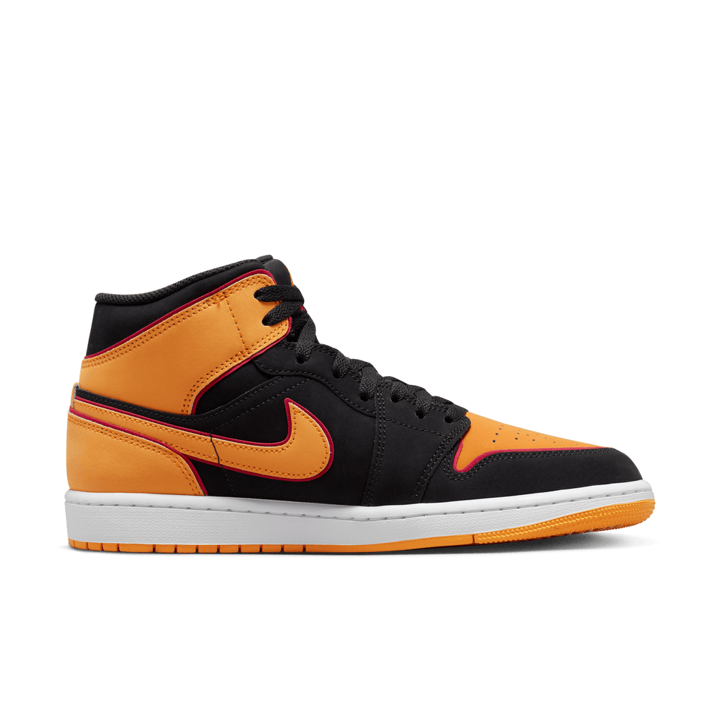 Men's Air Jordan 1 Mid SE "Fat Tongue Black Orange"