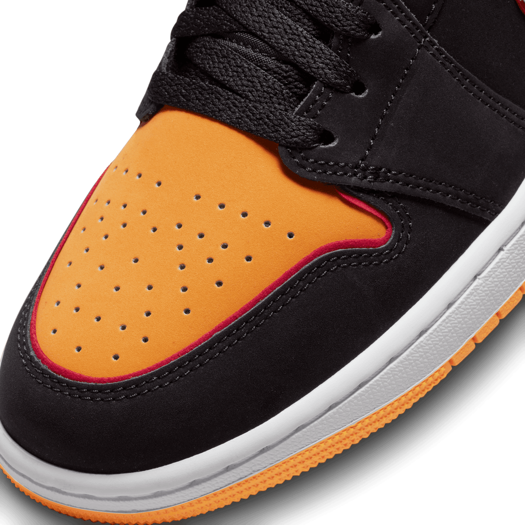 Men's Air Jordan 1 Mid SE "Fat Tongue Black Orange"