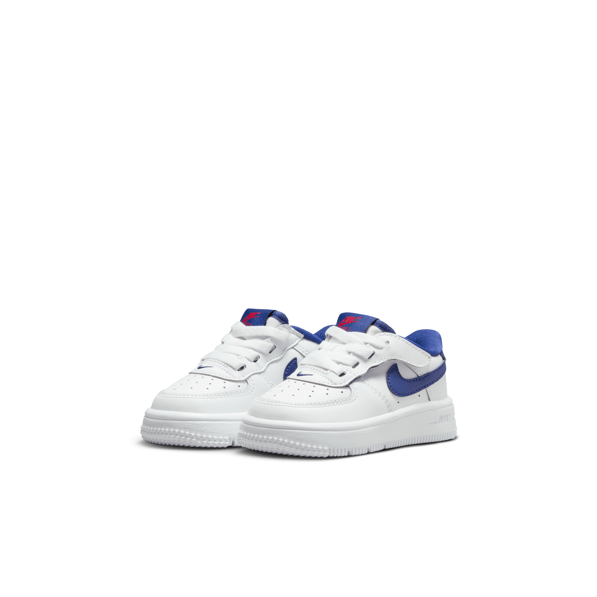 Baby/Toddler Nike Force 1 Low EasyOn "White Deep Royal Blue"