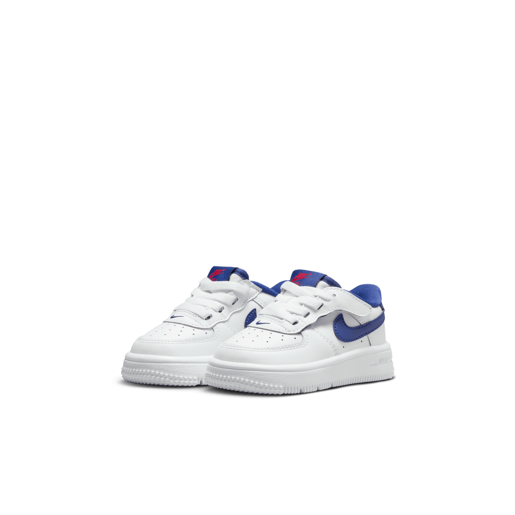 Baby/Toddler Nike Force 1 Low EasyOn "White Deep Royal Blue"