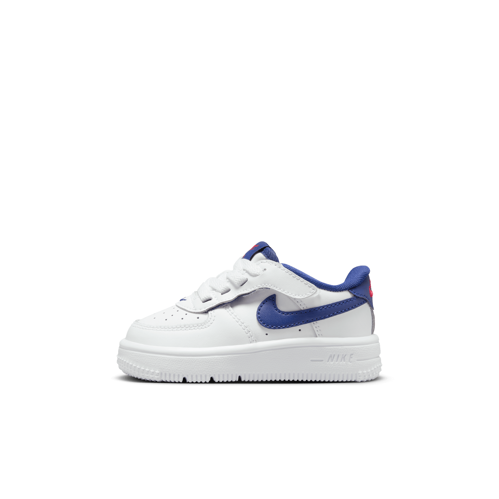 Baby/Toddler Nike Force 1 Low EasyOn "White Deep Royal Blue"