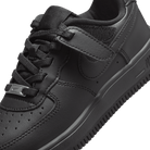 Little Kids' Nike Force 1 Low EasyOn "Triple Black"