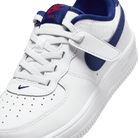 Little Kids' Nike Force 1 Low EasyOn "White Deep Royal Blue"