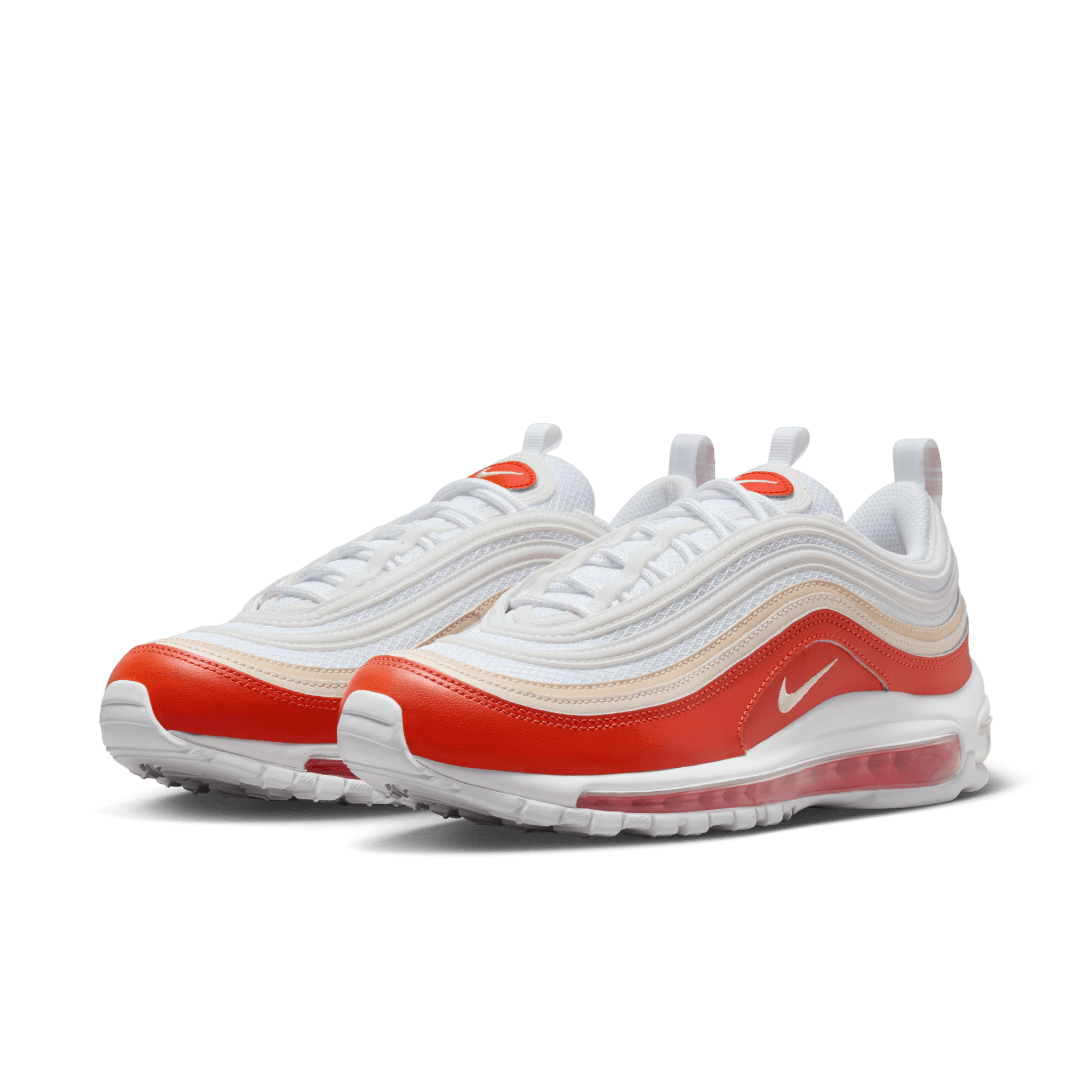 Mens 97's Red Nike Men's Air Max 97 Shoes Team Red Black