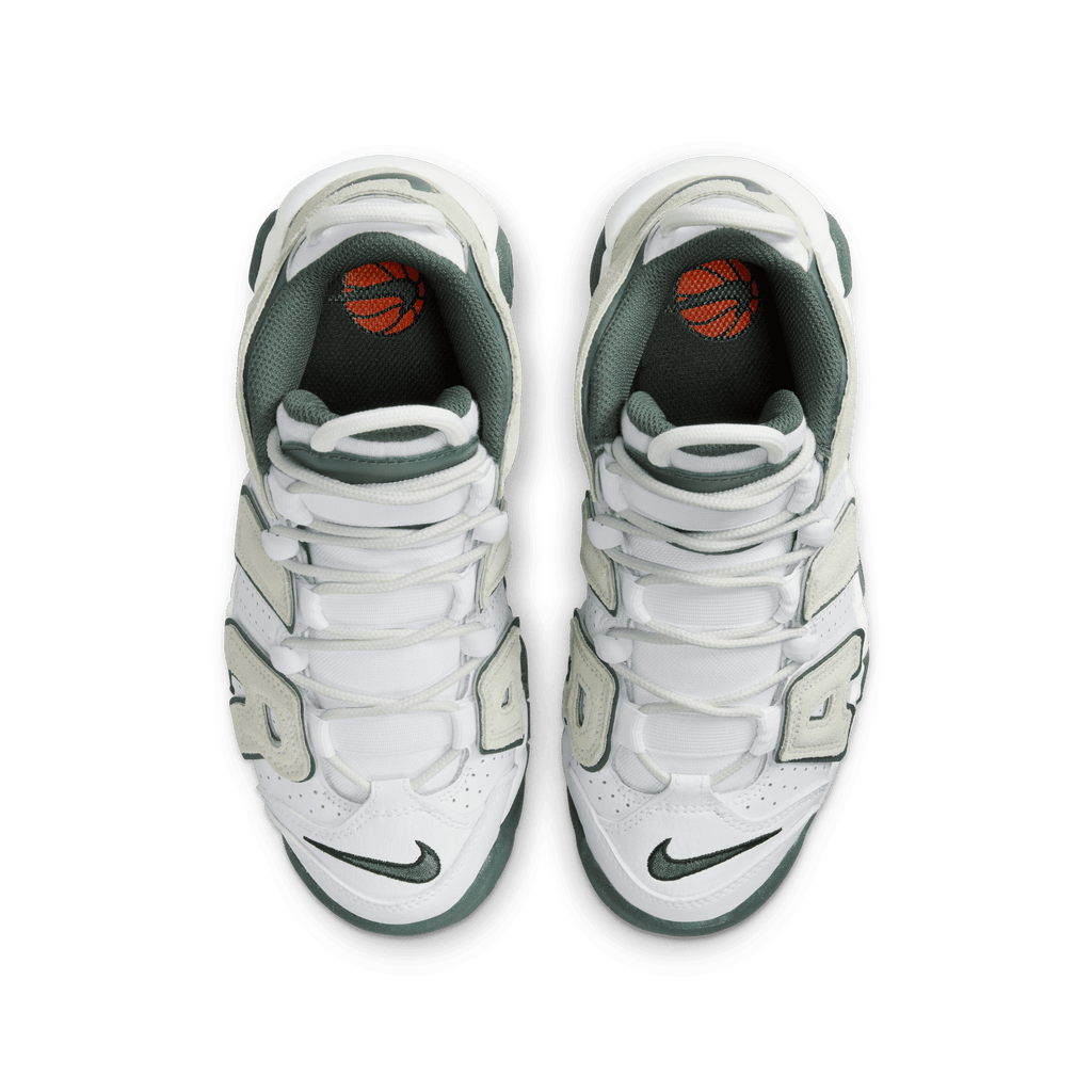 Big Kids' Nike Air More Uptempo "White Vintage Green"