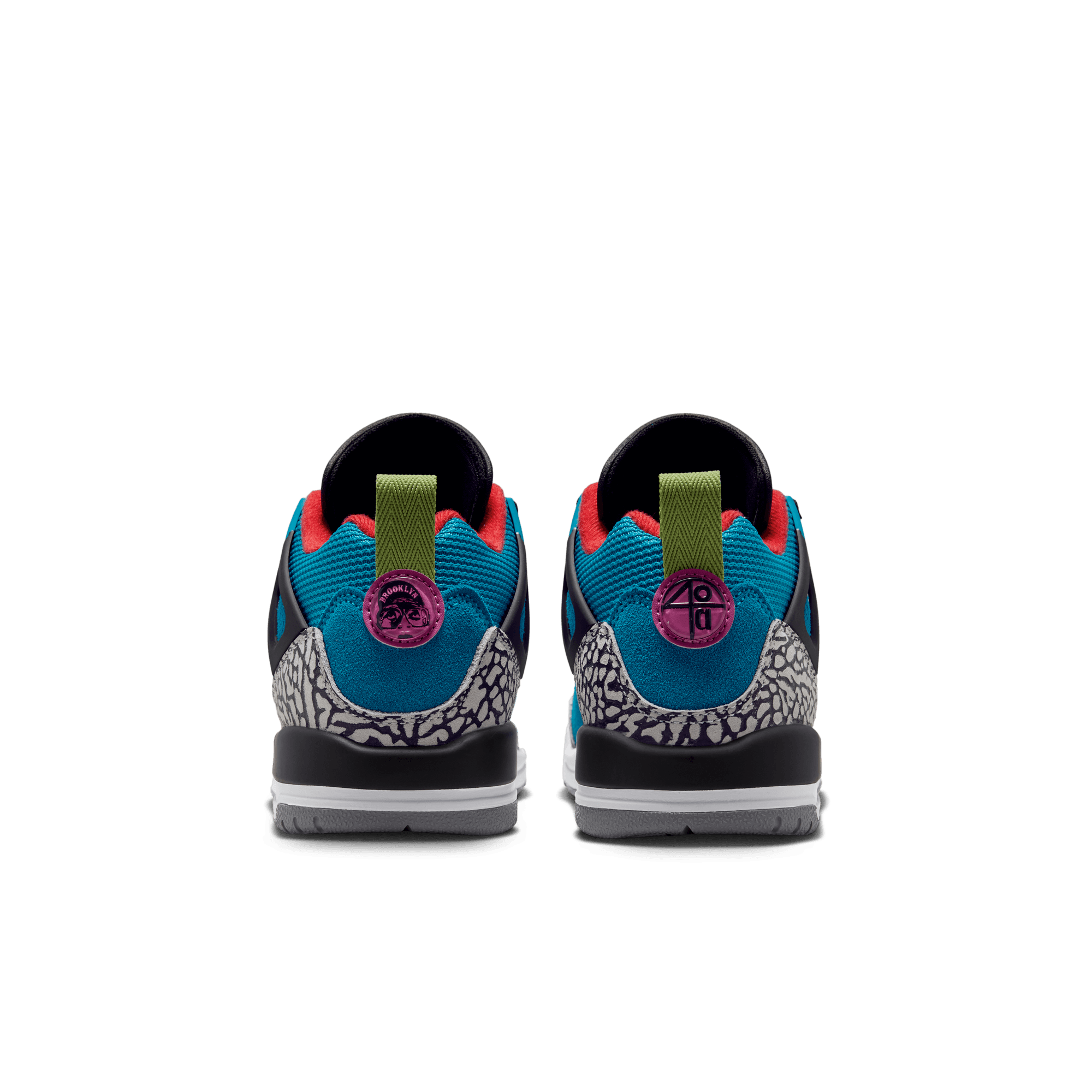 Big Kids' Jordan Spizike Low "Neo Turquoise Light Crimson"
