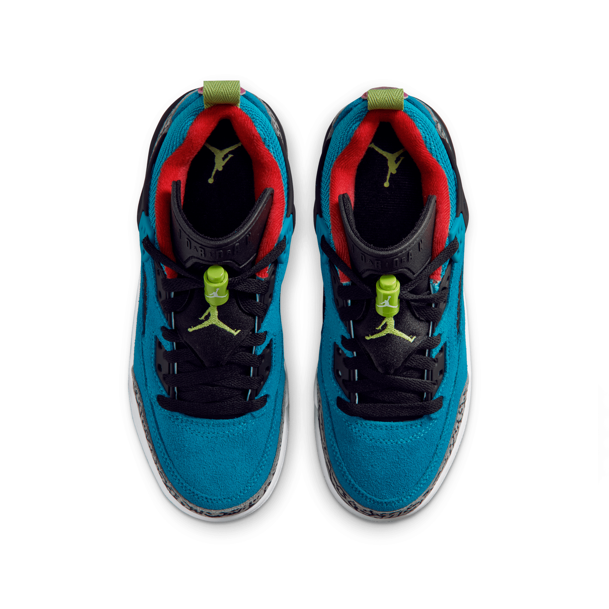 Big Kids' Jordan Spizike Low "Neo Turquoise Light Crimson"