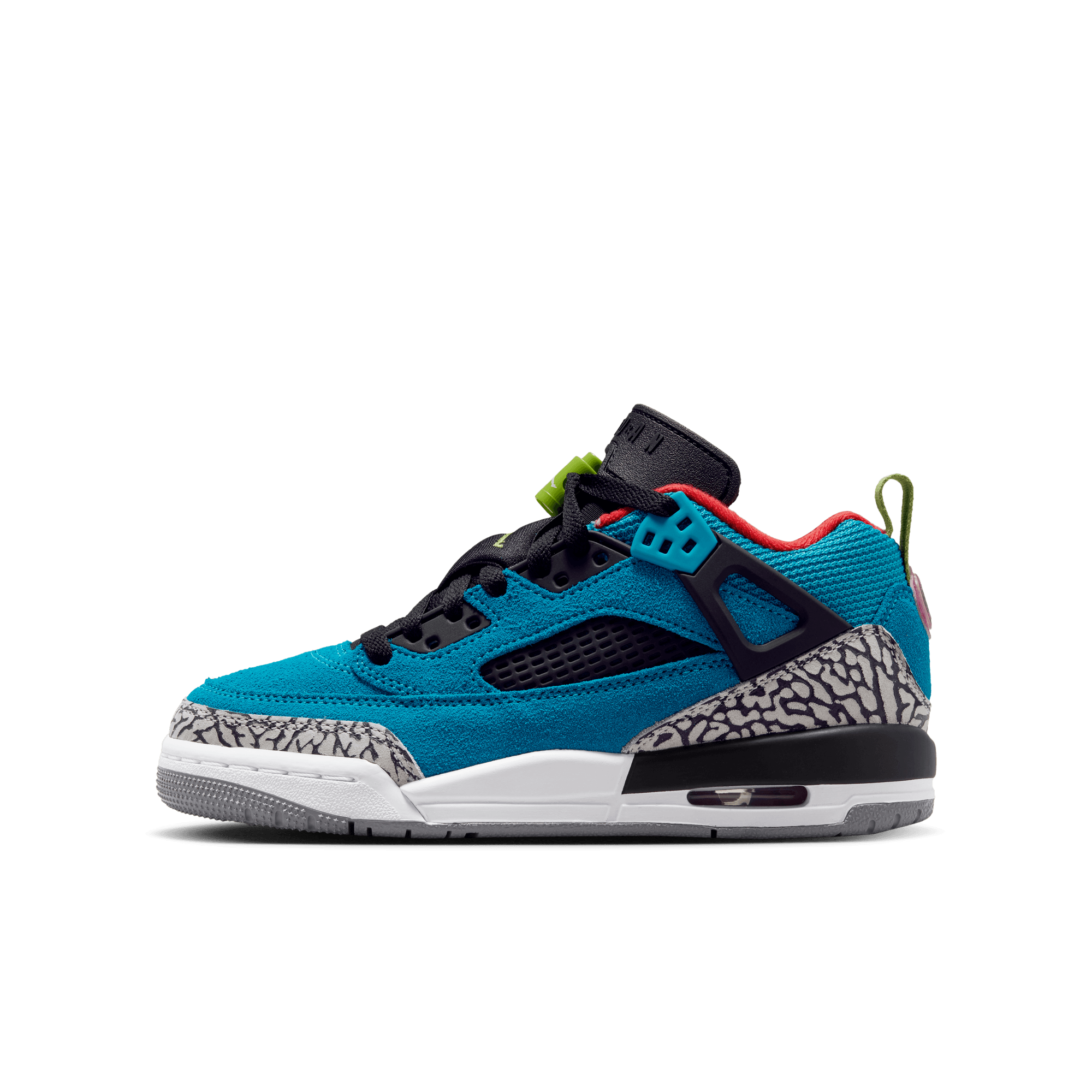 Big Kids' Jordan Spizike Low "Neo Turquoise Light Crimson"
