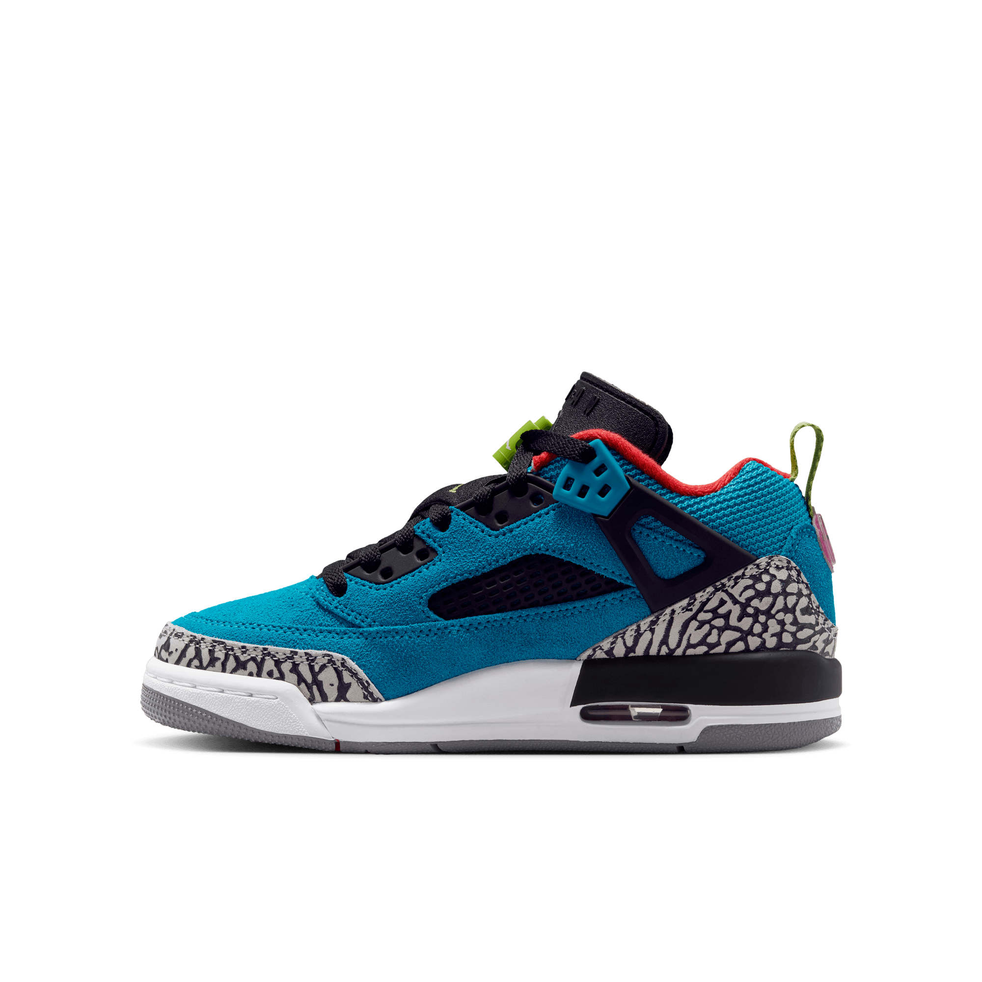 Big Kids' Jordan Spizike Low "Neo Turquoise Light Crimson"