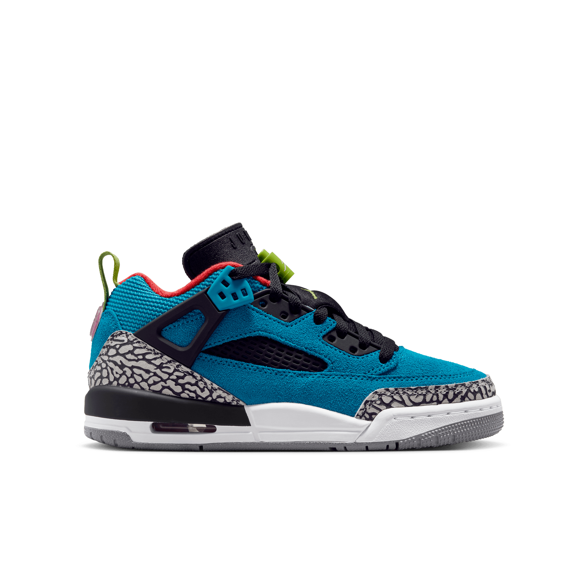 Big Kids' Jordan Spizike Low "Neo Turquoise Light Crimson"