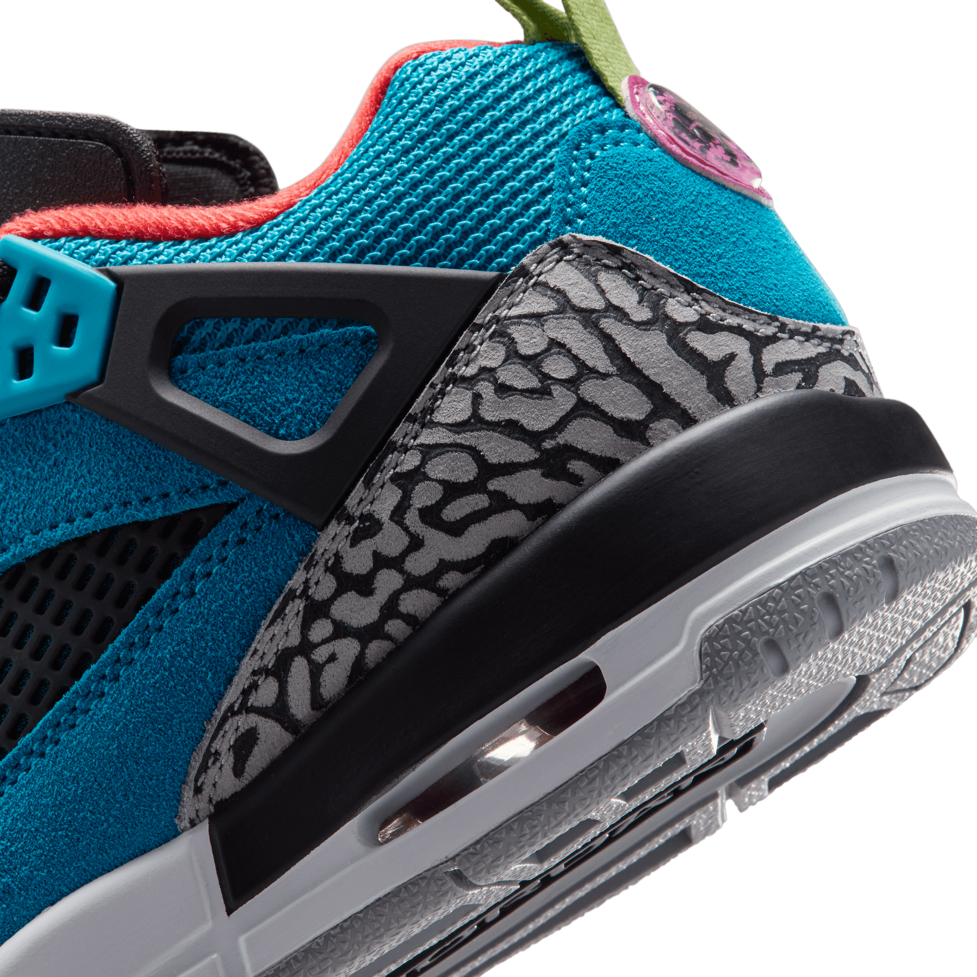 Big Kids' Jordan Spizike Low "Neo Turquoise Light Crimson"