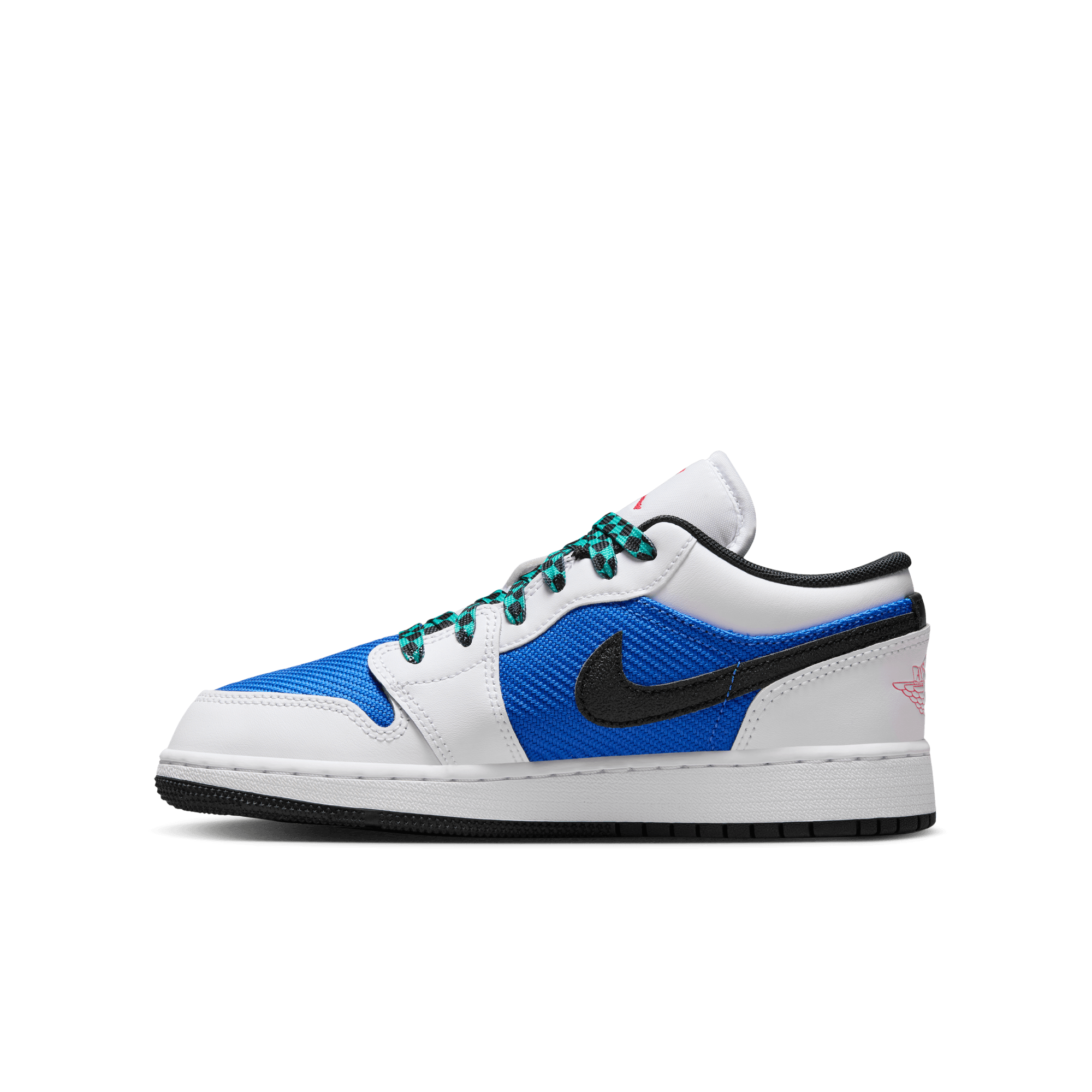 Big Kids' Air Jordan 1 Low SE "Royal Hyper Jade"