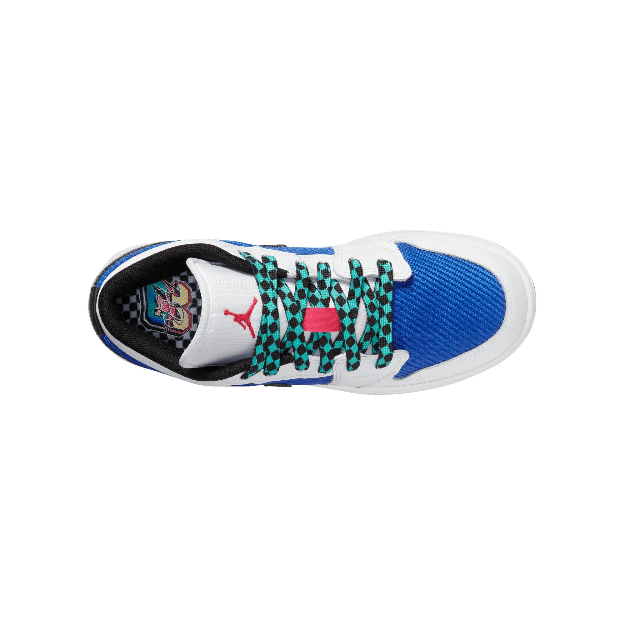 Big Kids' Air Jordan 1 Low SE "Royal Hyper Jade"