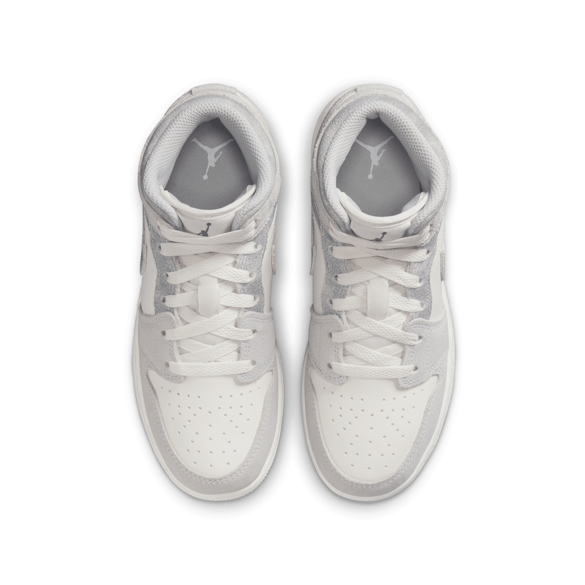 grey jordan mid junior