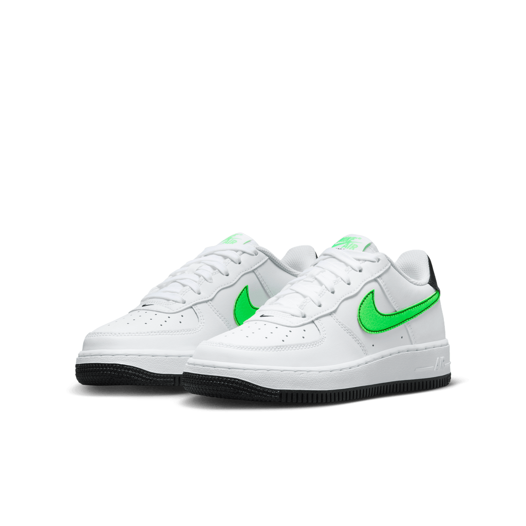 Big Kids' Nike Air Force 1 "White Green Strike"