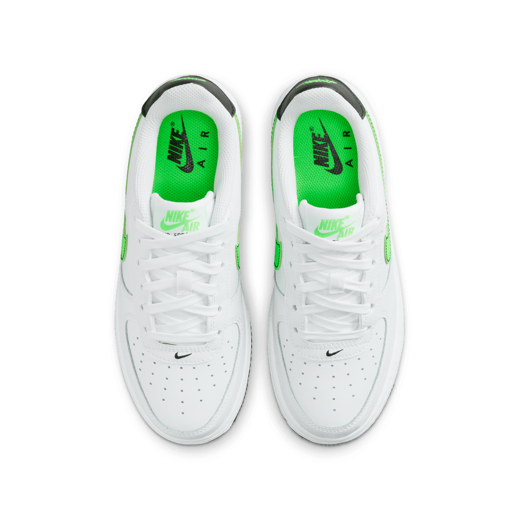 Big Kids' Nike Air Force 1 "White Green Strike"