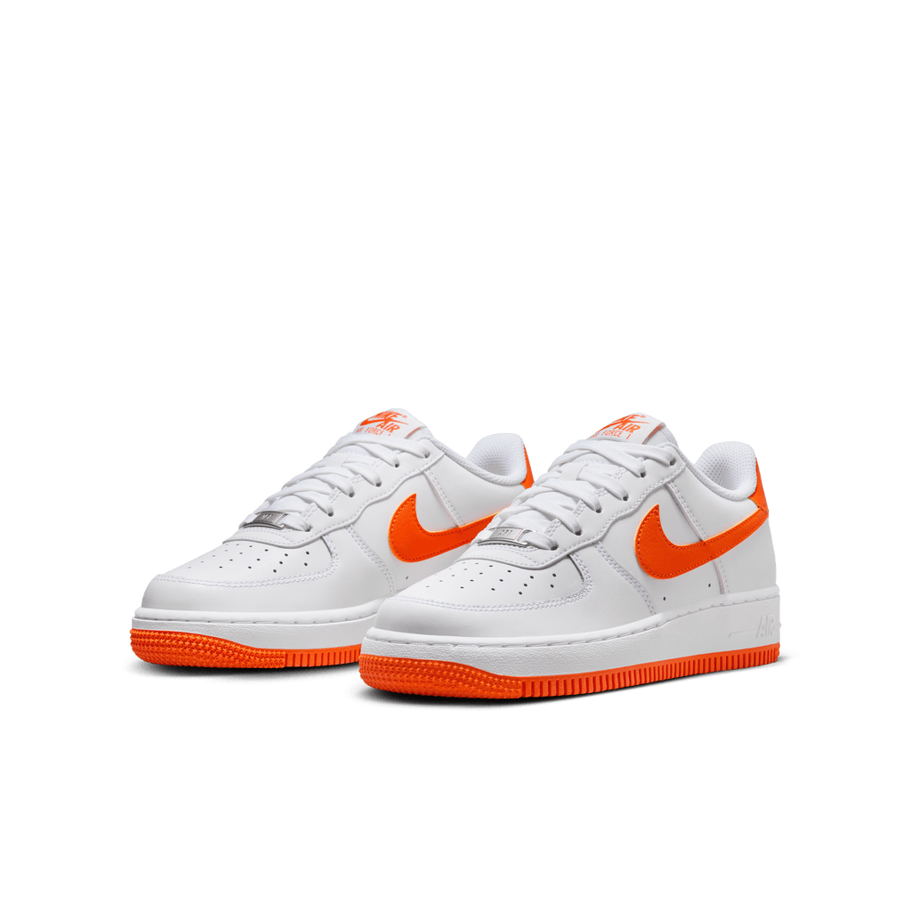 Big Kids' Nike Air Force 1 "White Safety Orange"