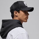 Jordan Rise Structured Hat Adjustable Fit "Black White" (Unisex)