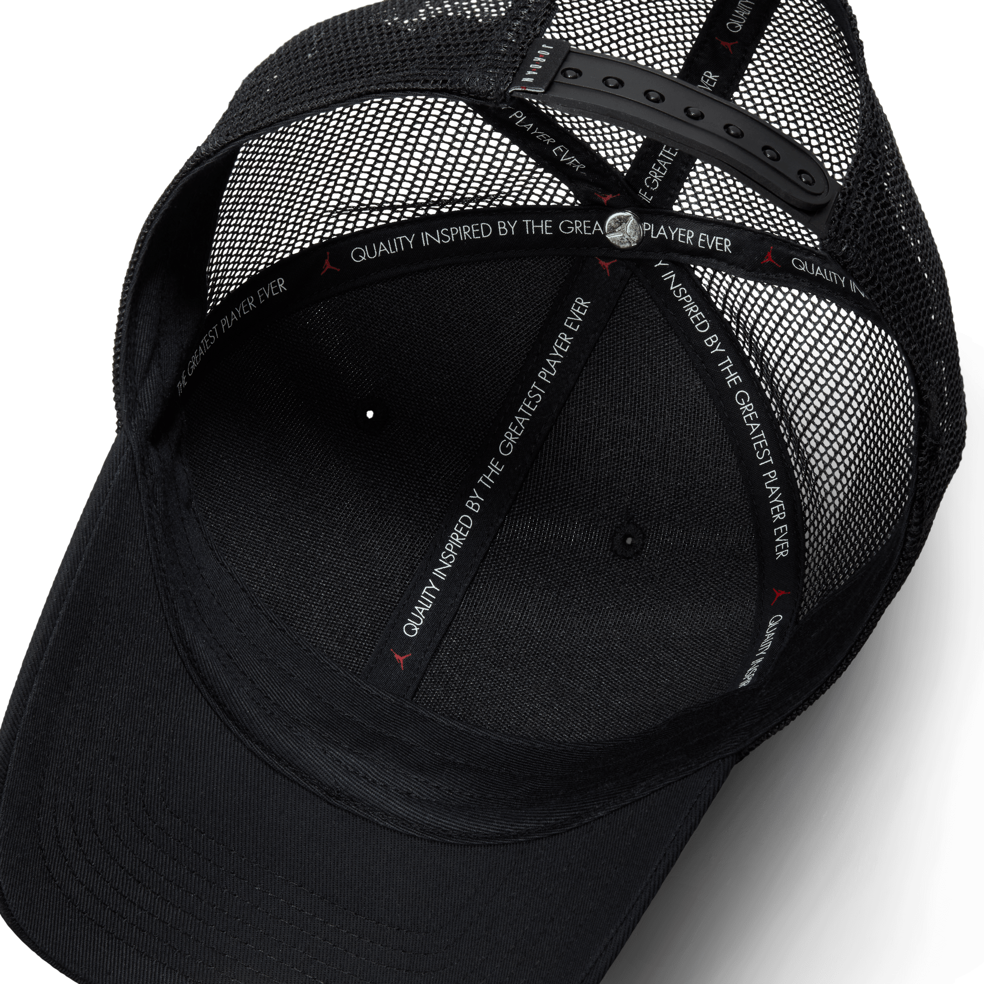 Jordan Rise Structured Hat Adjustable Fit "Black White" (Unisex)
