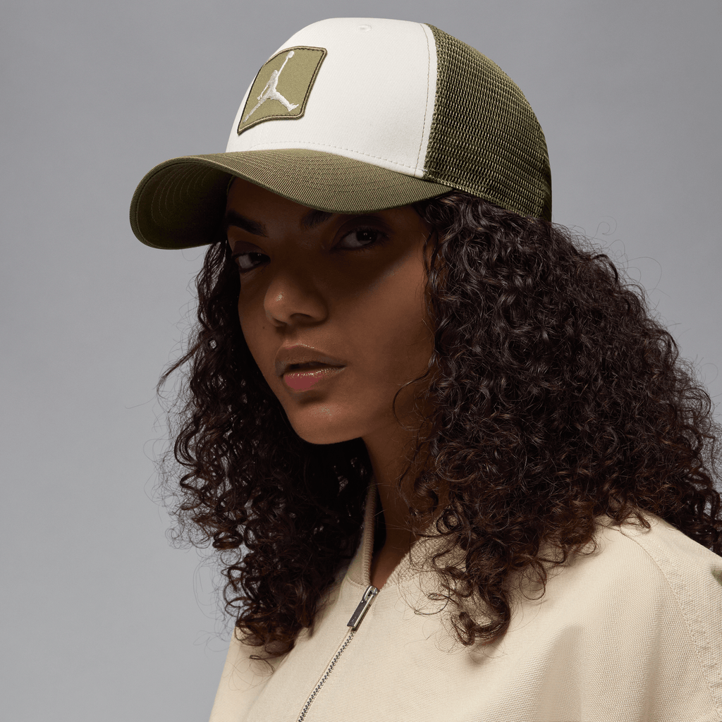 Jordan Rise Structured Hat "White Medium Olive" (Unisex)